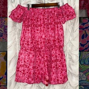 Vineyard Vines romper in pink wave